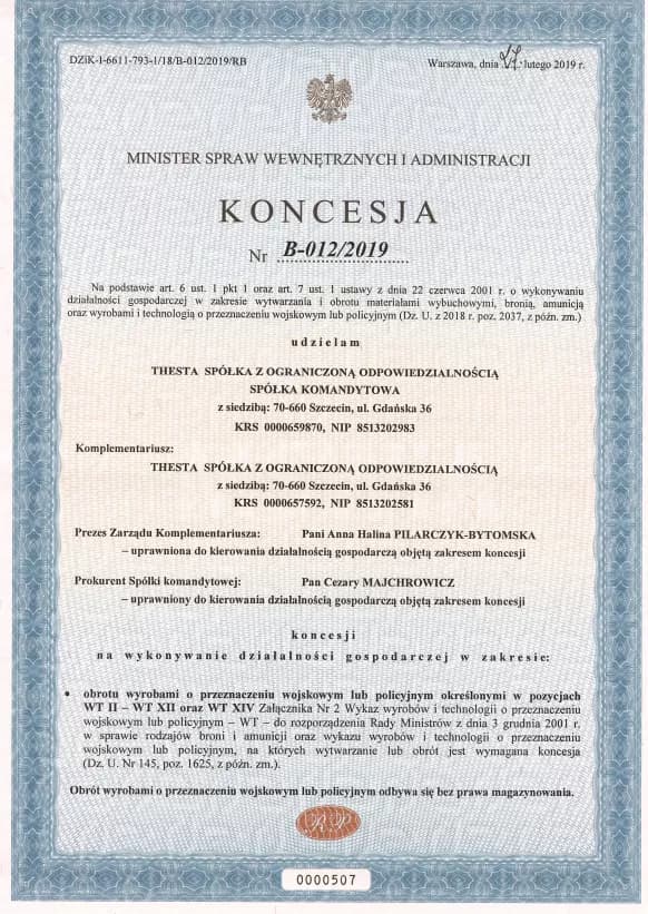 Koncesja MSWiA